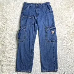 美品✨Levi's デニム STAY LOOSE カーゴ W34 L32 綿