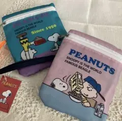 新品2個セット⭐︎スヌーピー エコバッグ コンビニバッグトートバッグ①のサムネイル