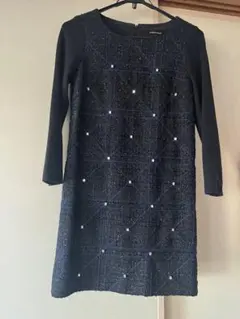 QUEEN'S COURT ビジュー装飾 ワンピース