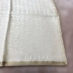 【新品未使用】セリーヌ　ゴールド　Cマーク　ロゴ刺繍　大判ハンカチ　630のサムネイル