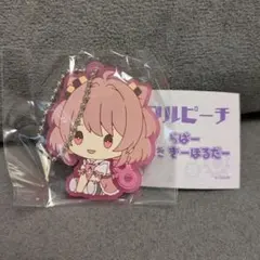 カラフルピーチ ぺたっと ねじまき ラバーキーホルダー のあ のあさん