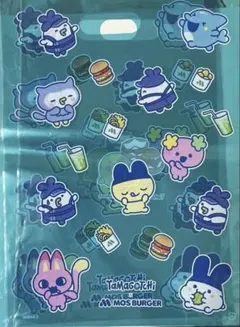 다마고치 모스 버거 콜라보레이션 쇼퍼 가방 비닐 3장