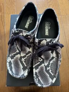Clarks ORIGINALS パイソン柄 モカシン　26cm