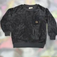 LOGOS DAYS 黒 フリース トレーナー