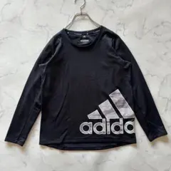 アディダス CLIMAWARM 長袖 Tシャツ 160 黒 ロンT ジュニア