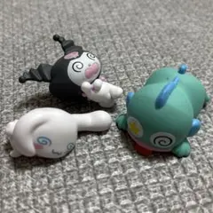 サンリオキャラクターズ ガチャ ばたんきゅー ハンギョドン クロミ シナモロール