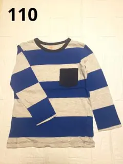 H&M ボーダー 長袖カットソー 110cm