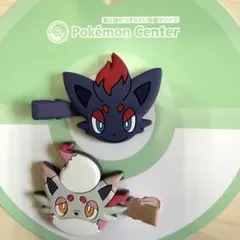 ポケモン　前髪クリップ　ヘアクリップ　ゾロア　ヒスイゾロア　アクセサリー