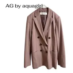 AG by aquagirl ジャケットデート　ギャル　丈長め　くすみピンク