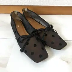 PIPPICHIC スクエア ハート AMBER バレエシューズ Pippichic（ピッピシック）の「＜PIPPICHIC＞スクエア ハート
