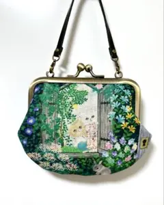 yukiemon♡SecretGarden ♡ミニバッグ風♪がま口 お財布ポーチ