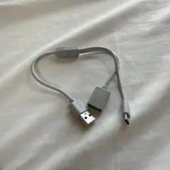 電子カイロ　USB充電ケーブル グレー