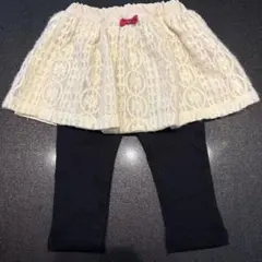 レーススカートとレギンスセット 80