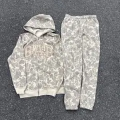 GAP カモ柄　迷彩パーカー　フルジップパーカー セットアップ 希少 完売品