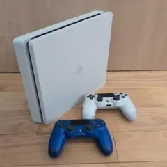 PlayStation4ホワイト 本体　ワイヤレスコントローラー2個付き
