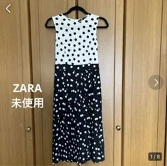 ☆未使用☆ ZARA ザラ　ドット柄　ワンピース　XS