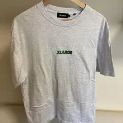 XLARGE グレー Tシャツ ロゴ入り