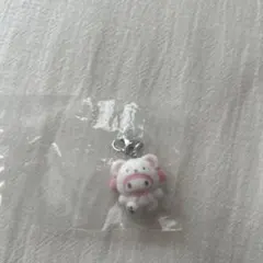 マイメロディ マイメロ ふわふわスノー　めじるしアクセサリー