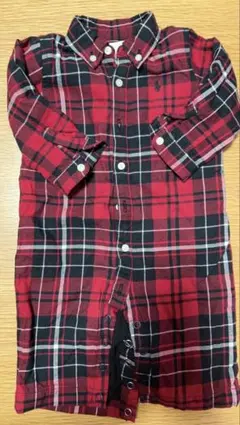 ラルフローレン　チェックロンパース 3M 60