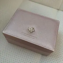 新品未使用　ジュエリーボックス　アクセサリーケース　ピンク　ベージュ　上品　お花