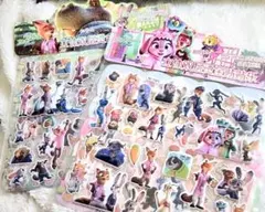 ズートピア2✨立体 ぷくぷく3D シール2枚組の4シートセット❣️✨