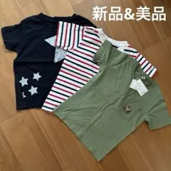 Tシャツ３枚セット 110cm〜120星柄・ストライプ