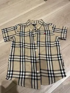 POLO 半袖シャツ 110cm チェック柄