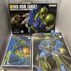 HG シャア専用ザクⅡ 量産型ザクⅡ ハイザック連邦カラー 3種セット 旧