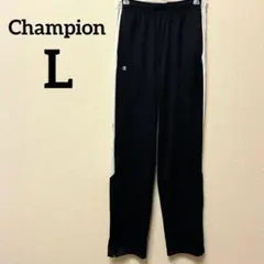チャンピオン 【L】トラックパンツ サイドライン ストレート 紺 白 スポーツのサムネイル