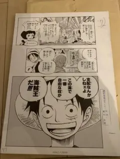 ワンピース複製原稿4枚セット Amazon.co.jp: 複製原画 複製原稿 ONE PIECE ワンピース 仲間が