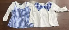 ムージョンジョンリボン付きTシャツ 90㎝2着のサムネイル