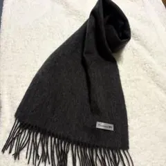 Casualness 100% ウール マフラー ダークグレー