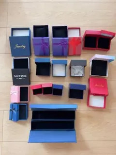【ジュエリーケースまとめ売り】ネックレスケース 空箱 フリマ 手作り市 46個 メルカリ