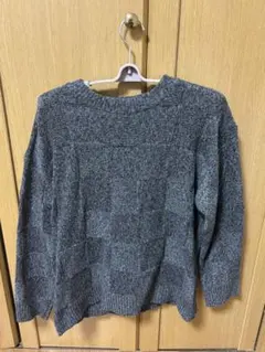 メンズ　ドロップショルダー　ルーズ　編みセーター
