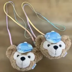 ディズニーシー　ダッフィー　ショルダーバッグ　バケパ　カラフルハピネス