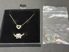 サ*リ様 遺品整理　k18 pt900 ネックレス　ピアス　リング　指輪　3点セ 遺品整理 k18 pt900 ネックレス ピアス リング 指輪 3点セット - メルカリ
