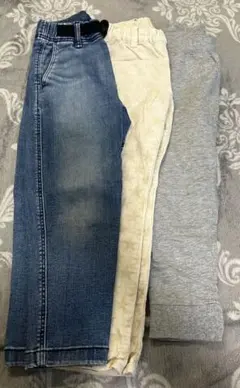 キッズ ボトムス 3色セット 110センチ