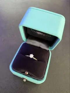 ティファニー ハートシェイプ ダイヤモンド リング 0.53ct Eカラー