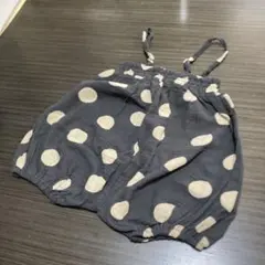 水玉模様ロンパース サロペット　テータテート
