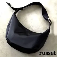 russet ラシット ナイロン ラウンドショルダーバッグ ゴールド金具