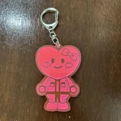 ハート型キャラクターアクリルキーホルダー