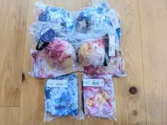 aimerfeel 花柄ブラジャーショーツセットB70 Mサイズ