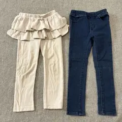 UNIQLO フリル付きレギンス　スキニージーンズ　まとめ売り　100cm