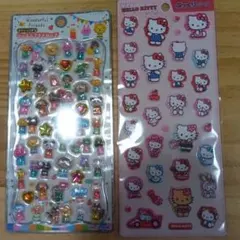 正規品　ジュエルプチドロップ　ぷくぷくハローキティシール