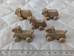 グリコのおまけ　木のおもちゃ（牧場）②　レトロのサムネイル