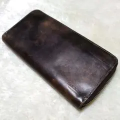 ポールスミスコレクション　PCステインカーフ　ラウンドジップ　長財布