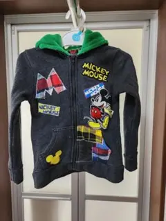 USED BABYDOLL 耳付きパーカー ダークグレー 110