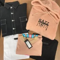 5点セット　RAZZ フリースパーカー ボタンシャツ タンク　5点セット　お兄系