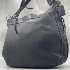 美品 コーチ ショルダーバッグ ワンショルダー ブラック レザー 14706