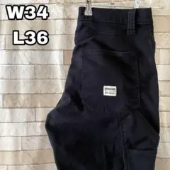 Levi's リーバイス ペインターパンツ 刺繍ロゴ 黒 ブラック 34×36のサムネイル
